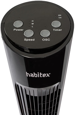 Ventilador Torre negro Habitex VT50